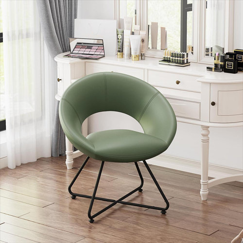 Faux Leather Swivel Accent Chairs You'll Love | Wayfair